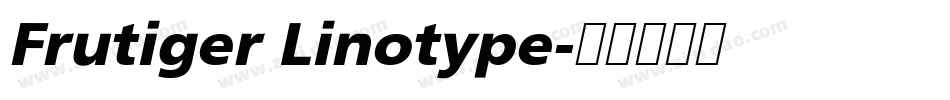 Frutiger Linotype字体转换